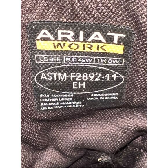 Ariat WorkHog Western Work Boots Mens Size 9 EE 10005888 Dark Earth - Picture 6 of 6